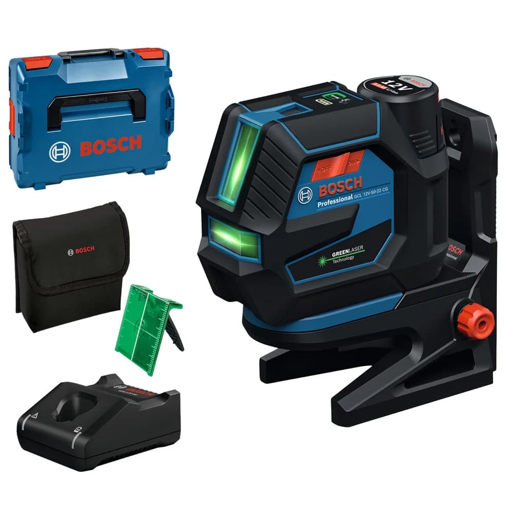 Kombilaser GCL 12V-50-22 CG, 1 x Akku GBA 12V 2.0Ah in L-BOXX