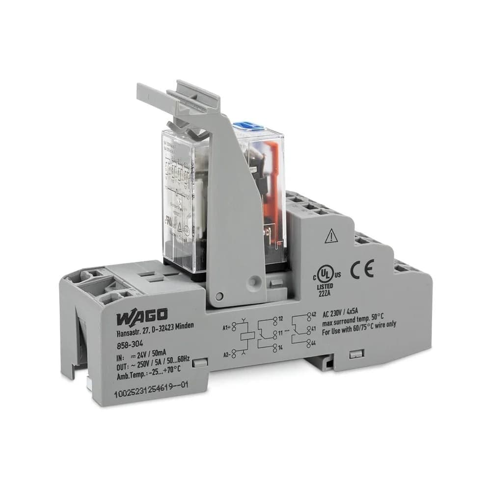 WAGO Relais-Baustein 24VDC 4XUM 858-304