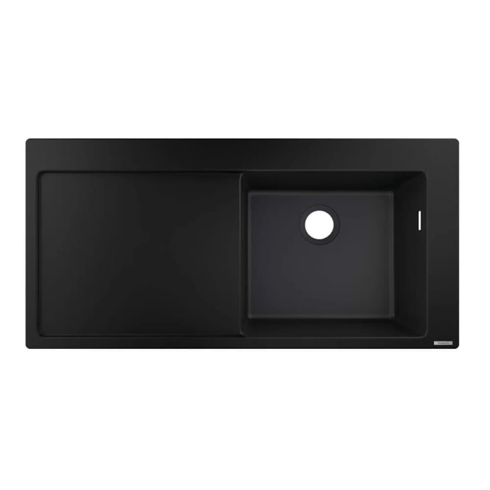 HANSGROHE 43314170 Einbauspüle 450 mit Abtropffläche - Schwarz