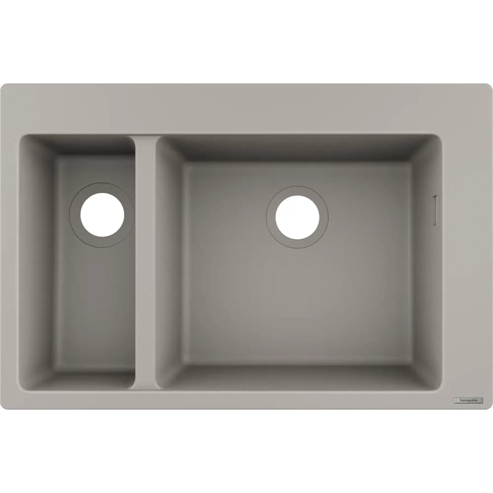 HANSGROHE 43315380 Einbauspüle 180x450 - Grau