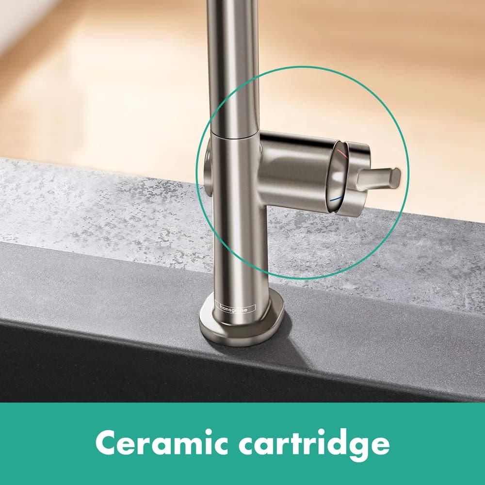 hansgrohe Talis M54 Küchenarmatur 72840800 1jet, Edelstahl Finish