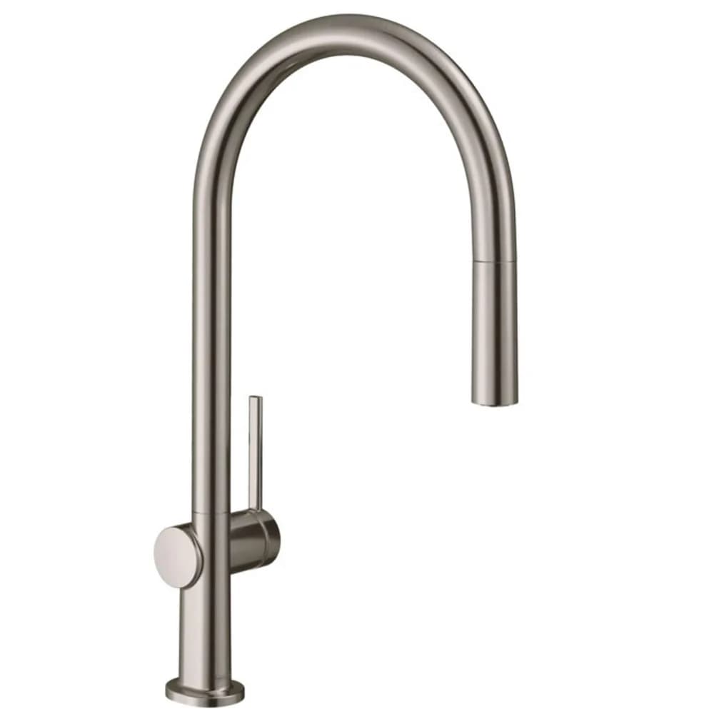 Hans Grohe Hansgrohe Talis M54 Einhebel-Küchenmischer 210 mit Ausziehauslauf, Edelstahl