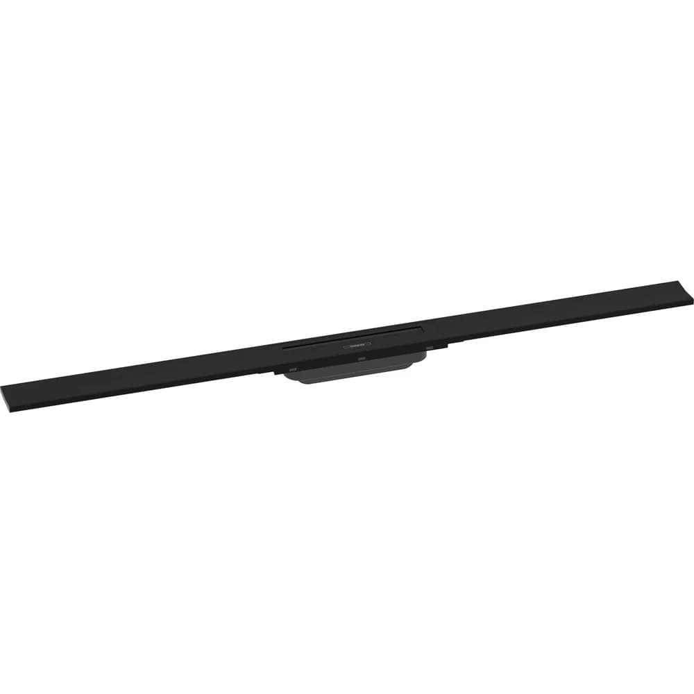 hansgrohe RainDrain Flex Duschrinne 1000mm, schwarz matt, Fertigset, kürzbar