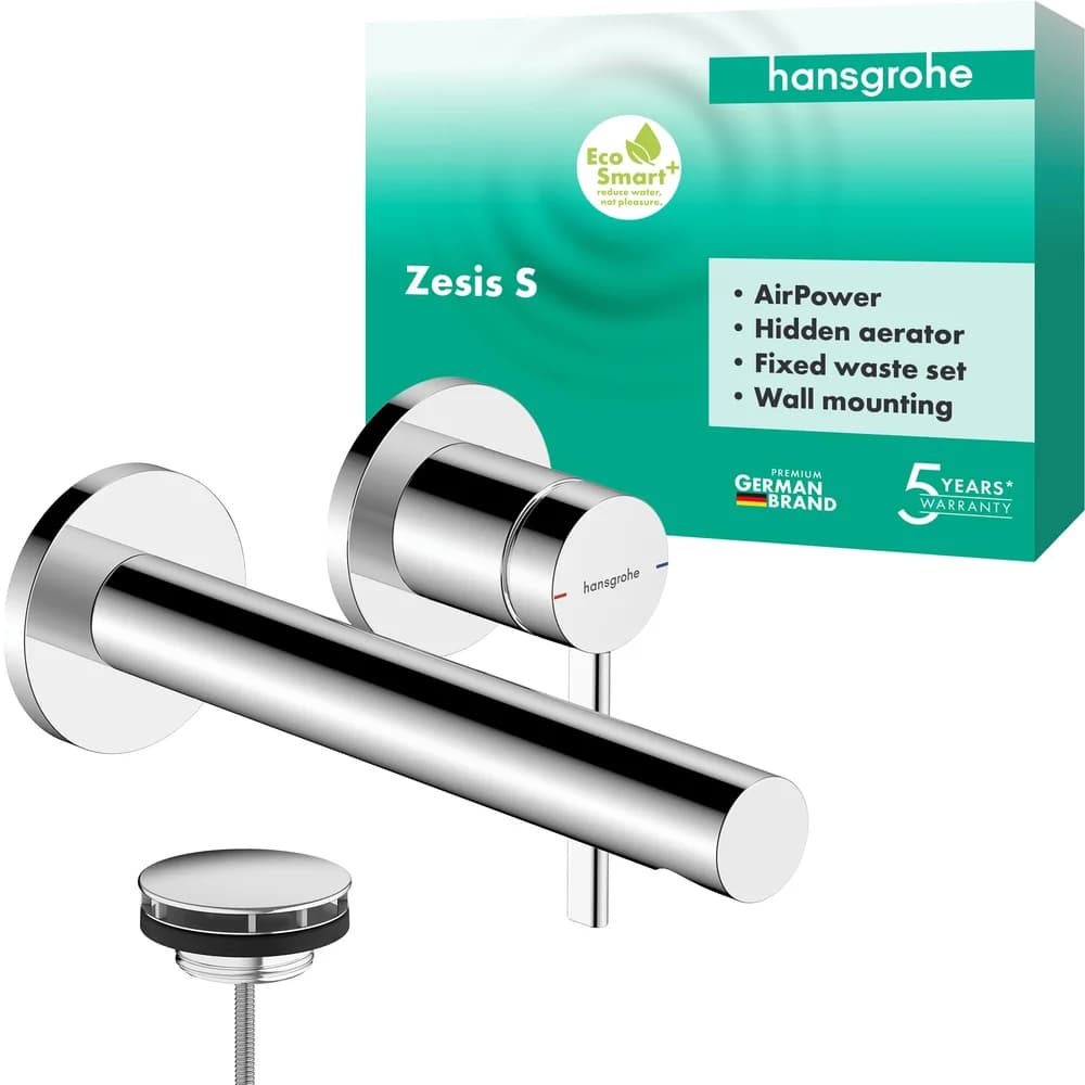HANSGROHE 74750000 2-Loch Waschtischmischer Unterputz - Silber