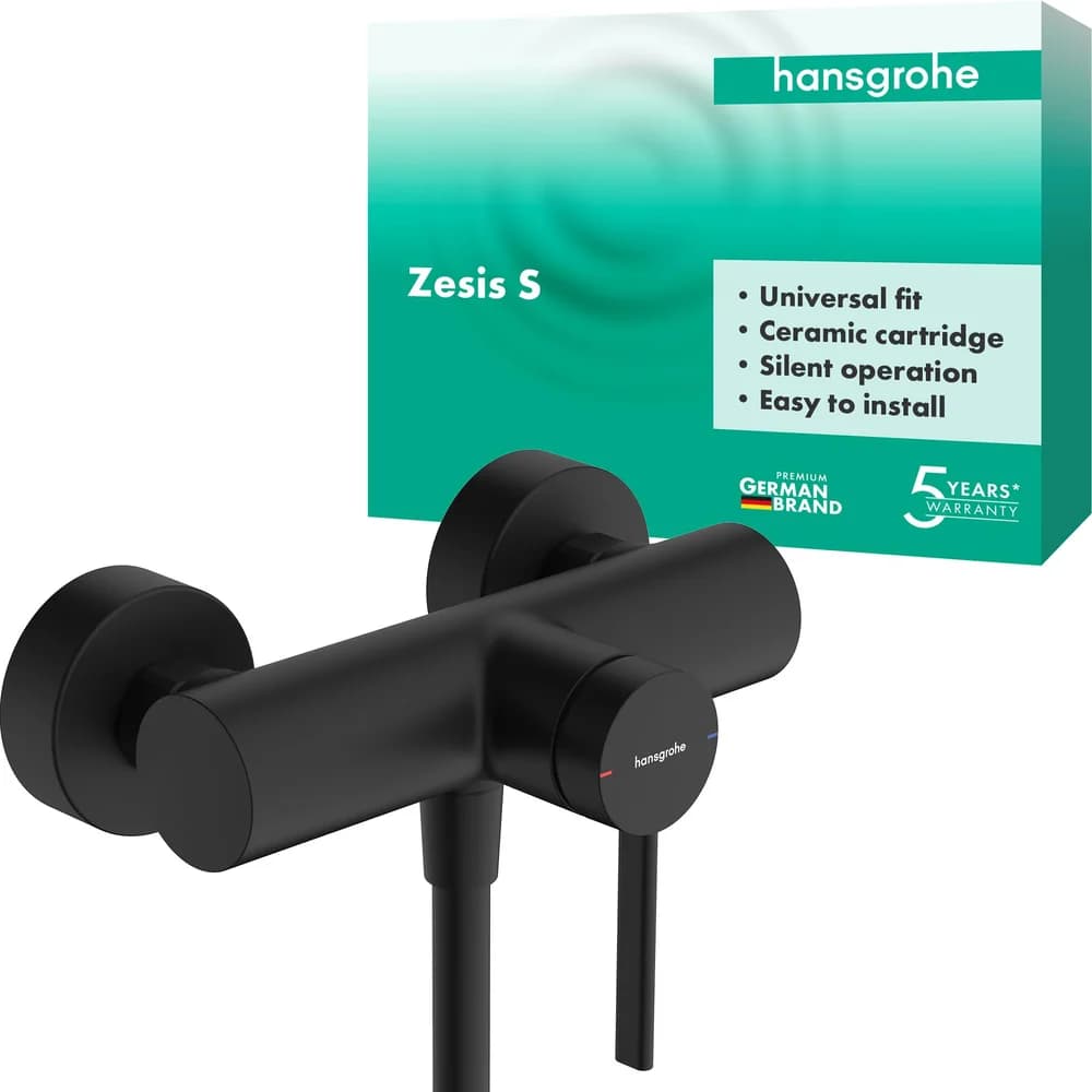 hansgrohe Brause-Einhebelmischer Zesis S AP, schwarz matt