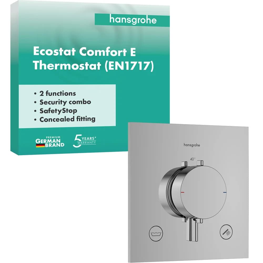HANSGROHE 33716000 Thermostat UP Ecostat Comfort E - Silber