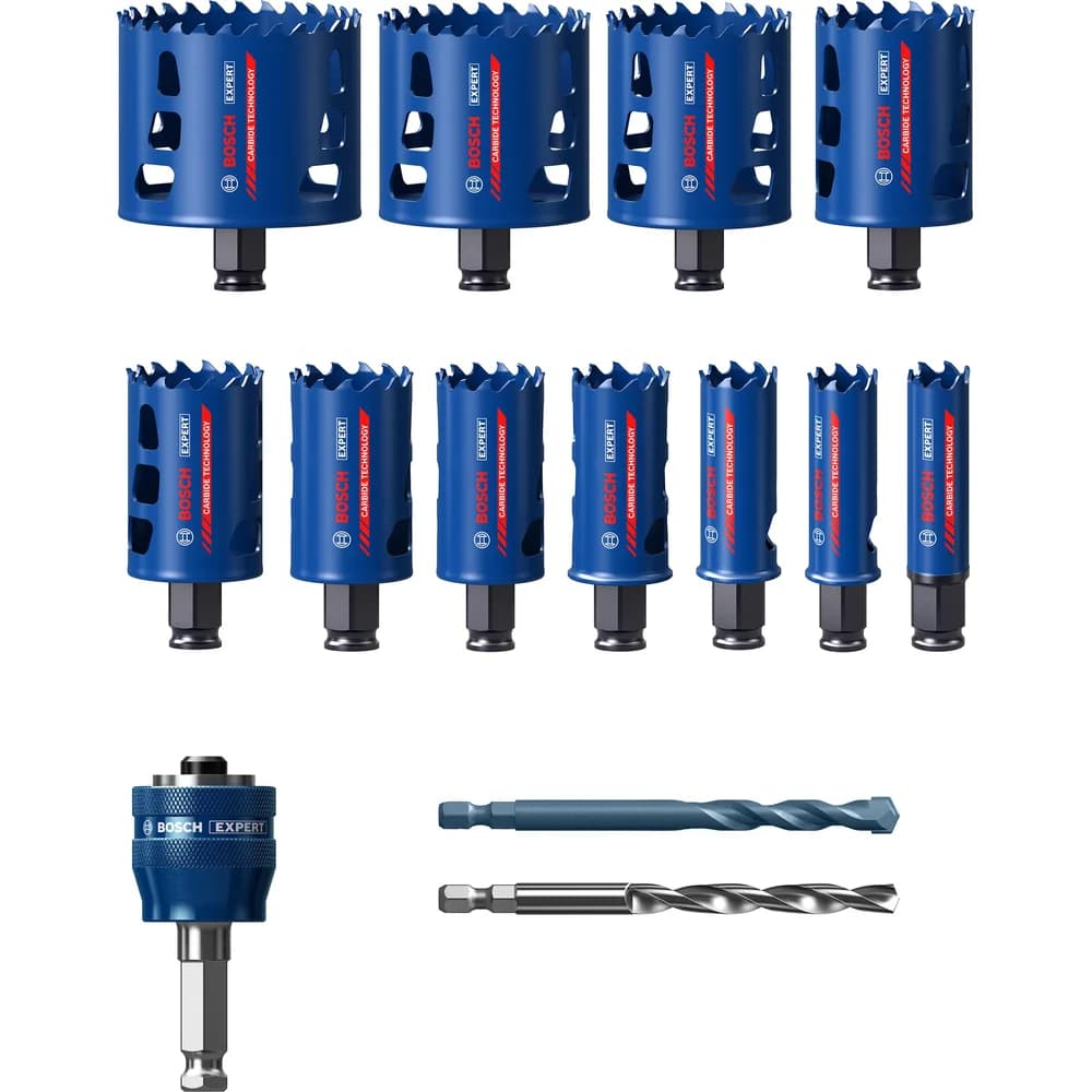 Lochsägenset Carbide -  20-22-25-32-35-40-44-51-60-68-76 / 13