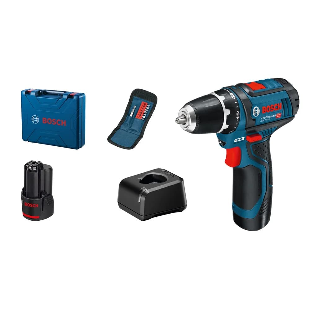 Bosch Power Tools Akku-Bohrschrauber, 2 x Ak GSR 12V-15