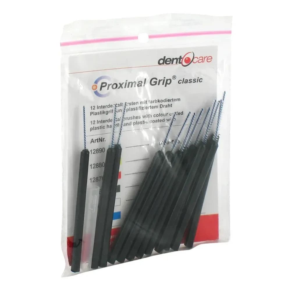 Proximal Grip Xx-fein schwarz Interdenta 12 St