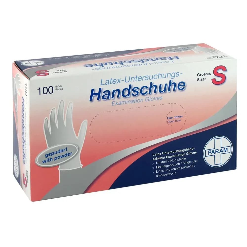 Handschuhe Einmal Latex gepudert S