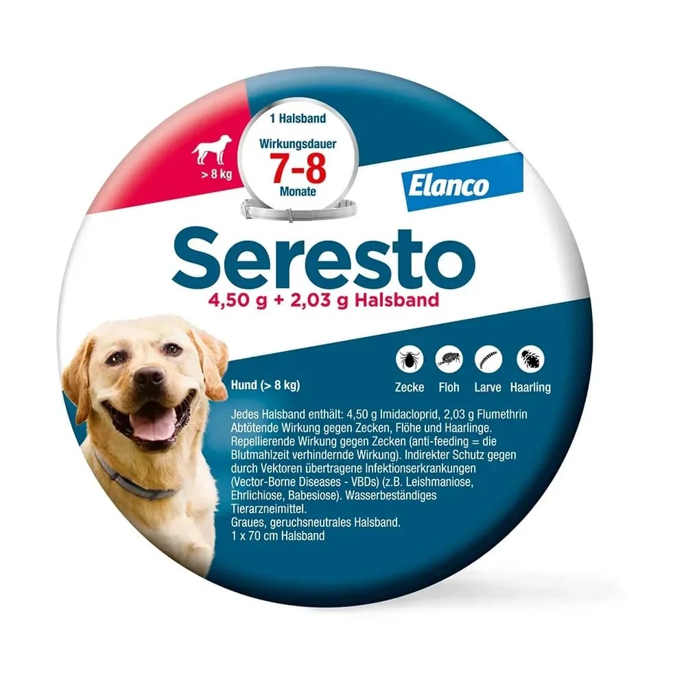 Seresto 4.5+2.03 Hund Ab 8 1 ST