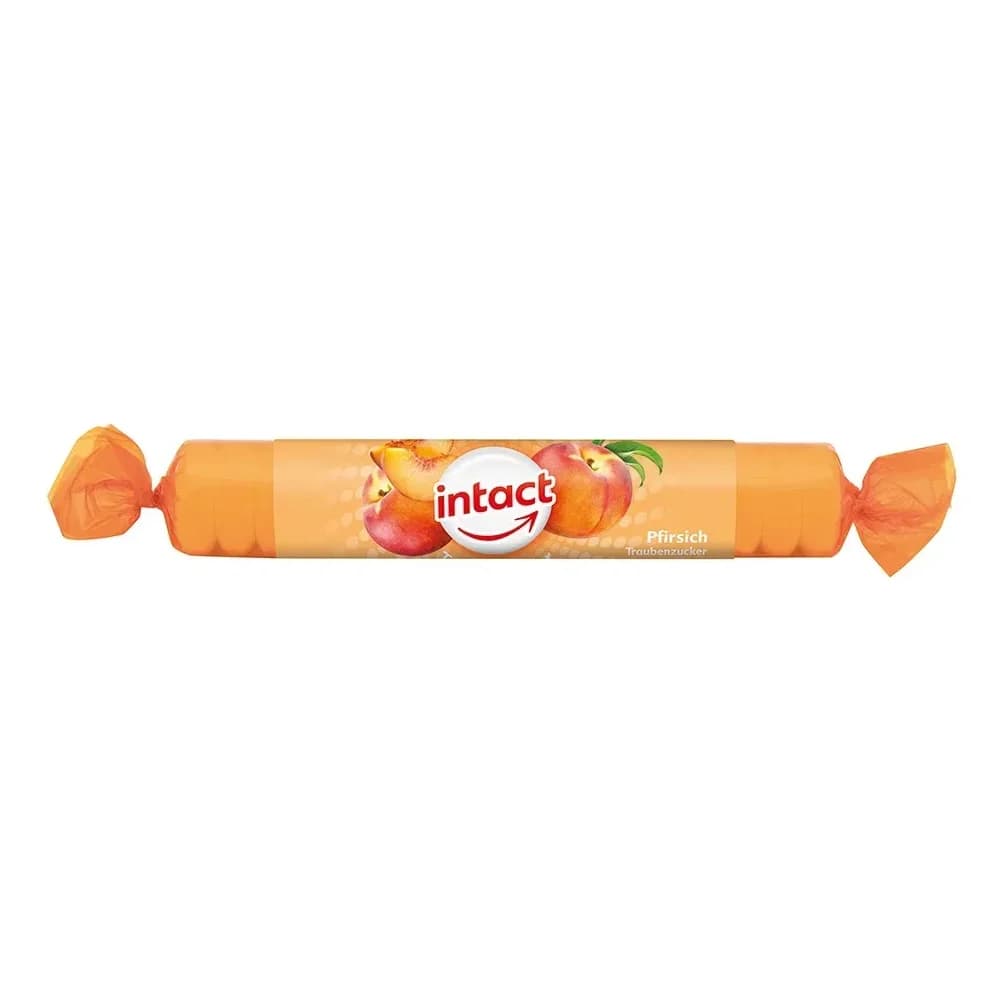 Intact Traubenzucker Pfirsich Rolle
