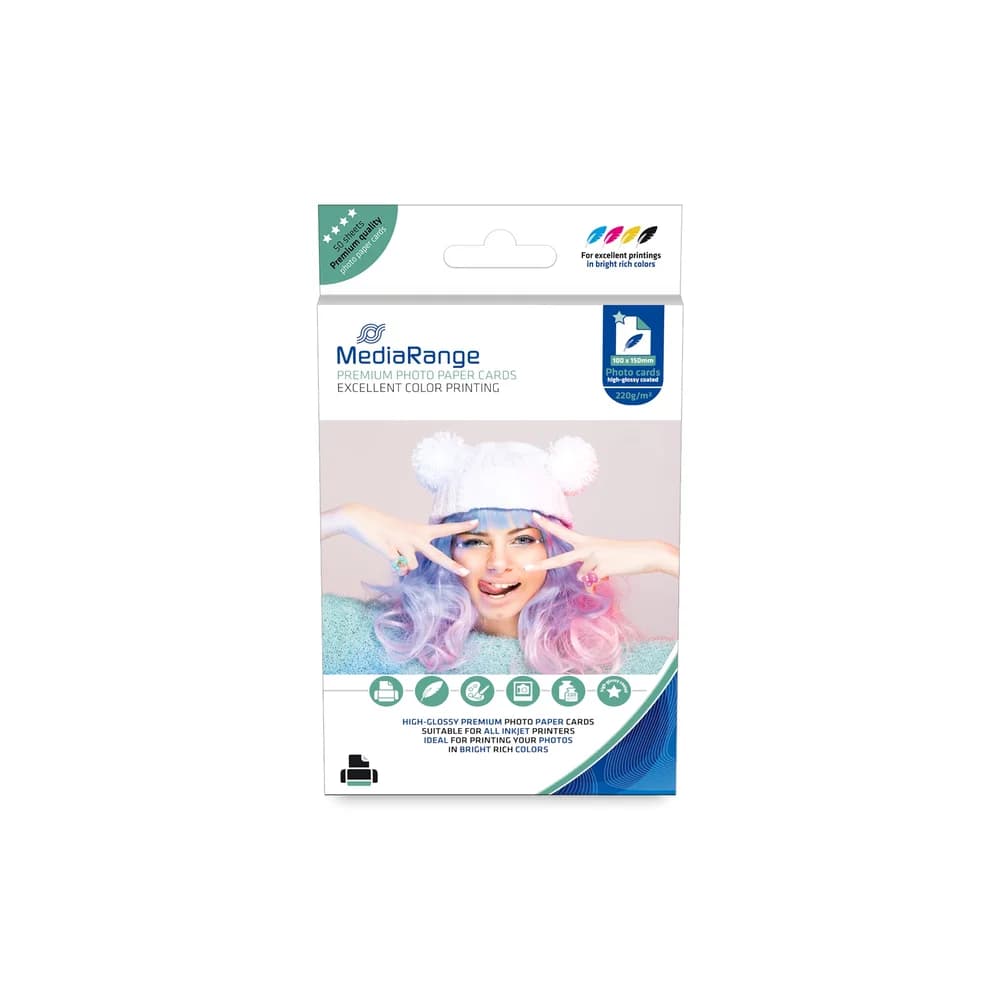 MediaRange Fotocards 10 x 15 cm 50 Blatt 220g