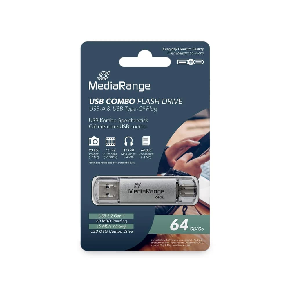 MediaRange USB-Sticks Combo 64GB