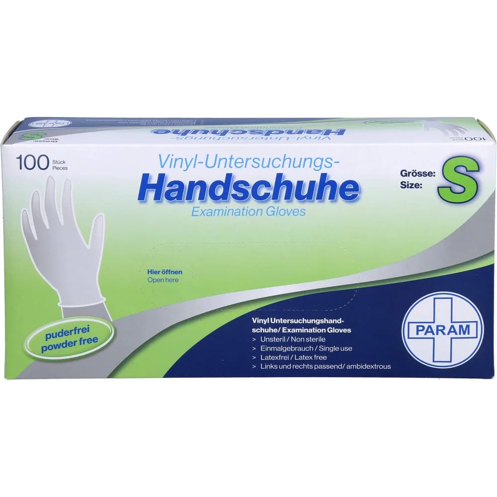 Handschuhe Einmal Vinyl puderfrei S