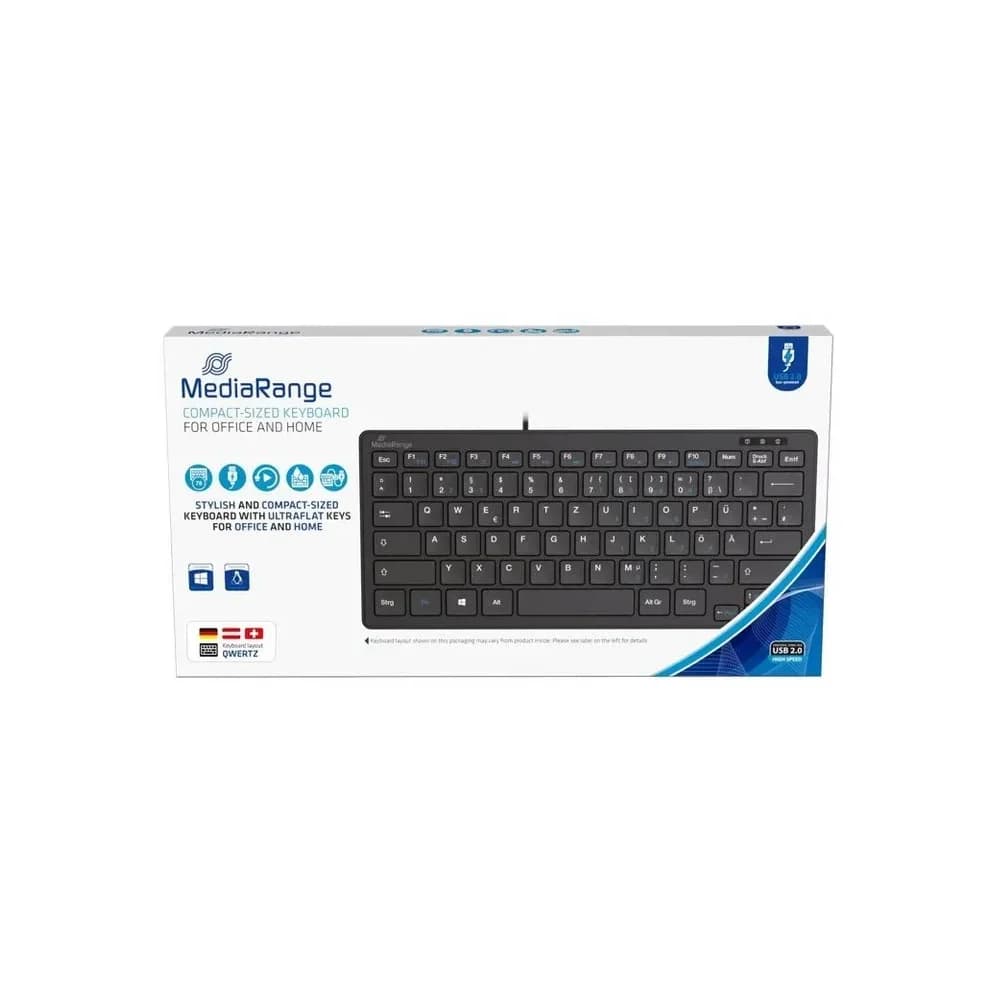 MediaRange Tastatur kabelgebunden MROS112 schwarz