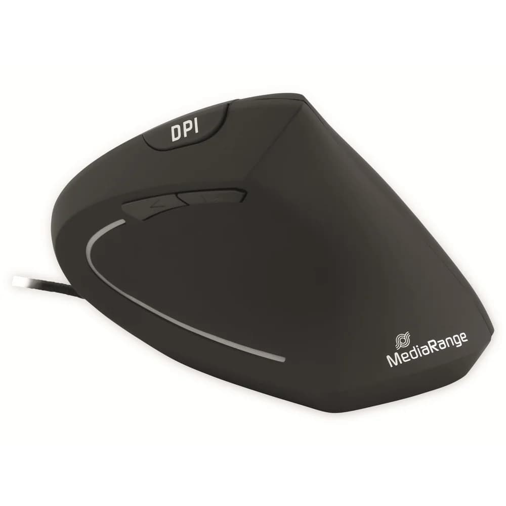 MediaRange MROS230 Maus ergonomisch kabelgebunden schwarz