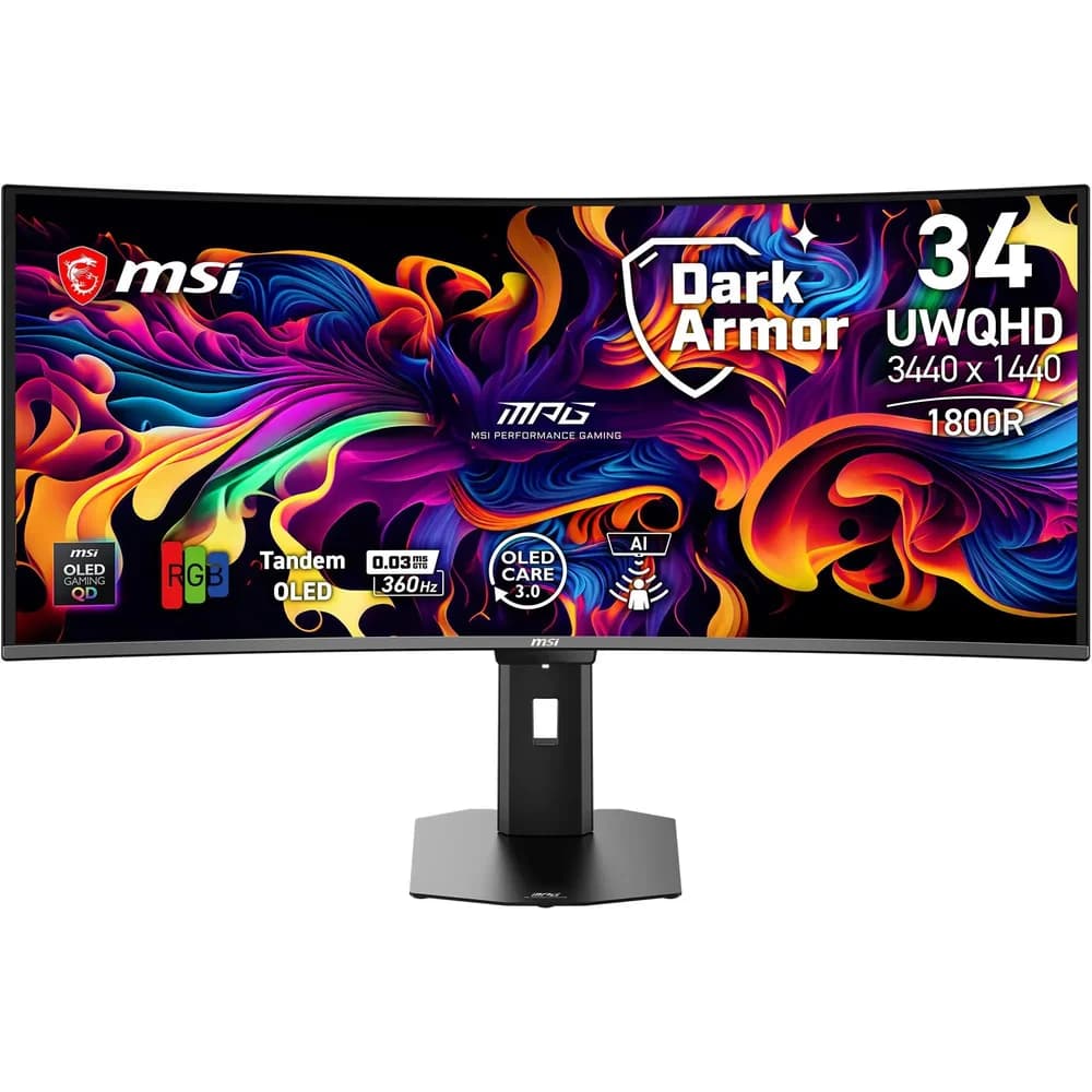 MSI MPG 341CQRDE (3440 x 1440 Pixel, 34"), Monitor, Schwarz