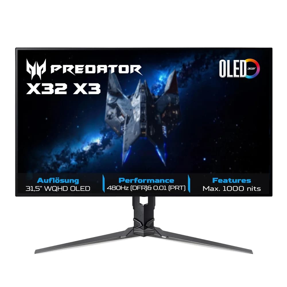 32" Predator X32 - 3840x2160 (4K) - 240Hz - OLED - KVM switch