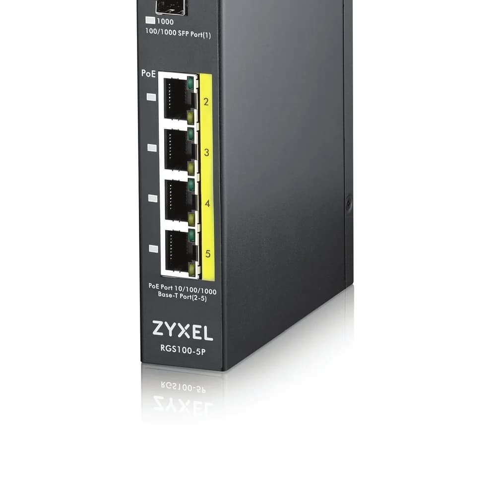 Zyxel Rgs100-5p (5 Ports), Netzwerk Switch, Schwarz