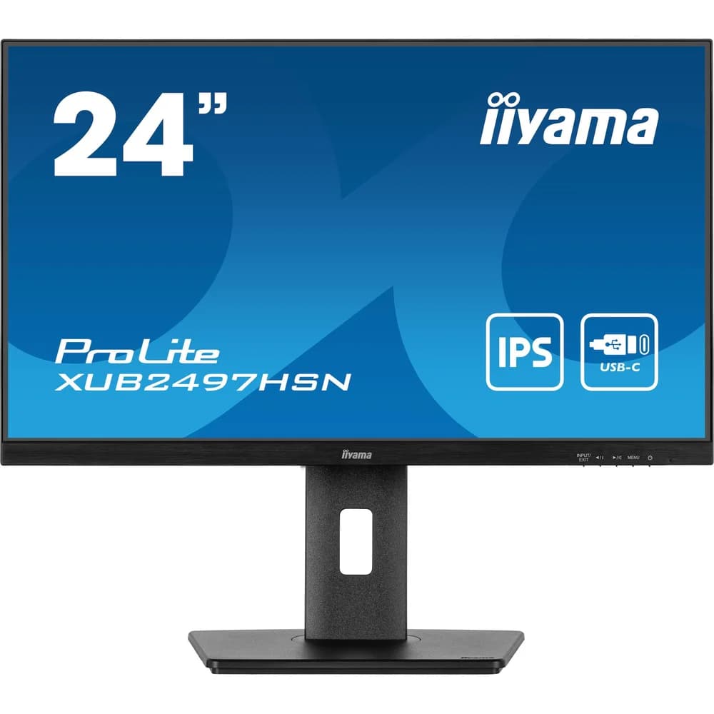 iiyama Monitor XUB2497HSN-B2 (1920 x 1080 Pixel, 23.80"), Monitor, Schwarz