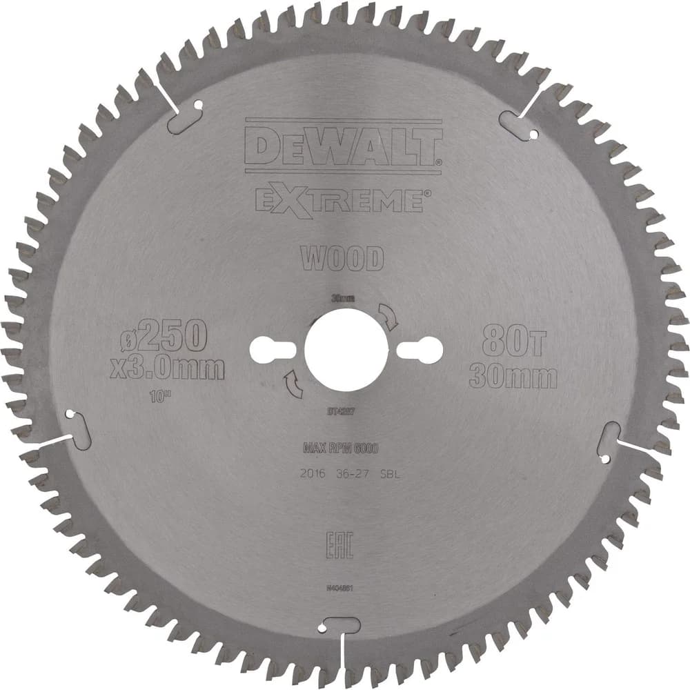 DEWALT Kreissaegeblatt stat. 250/30mm 80TFZ