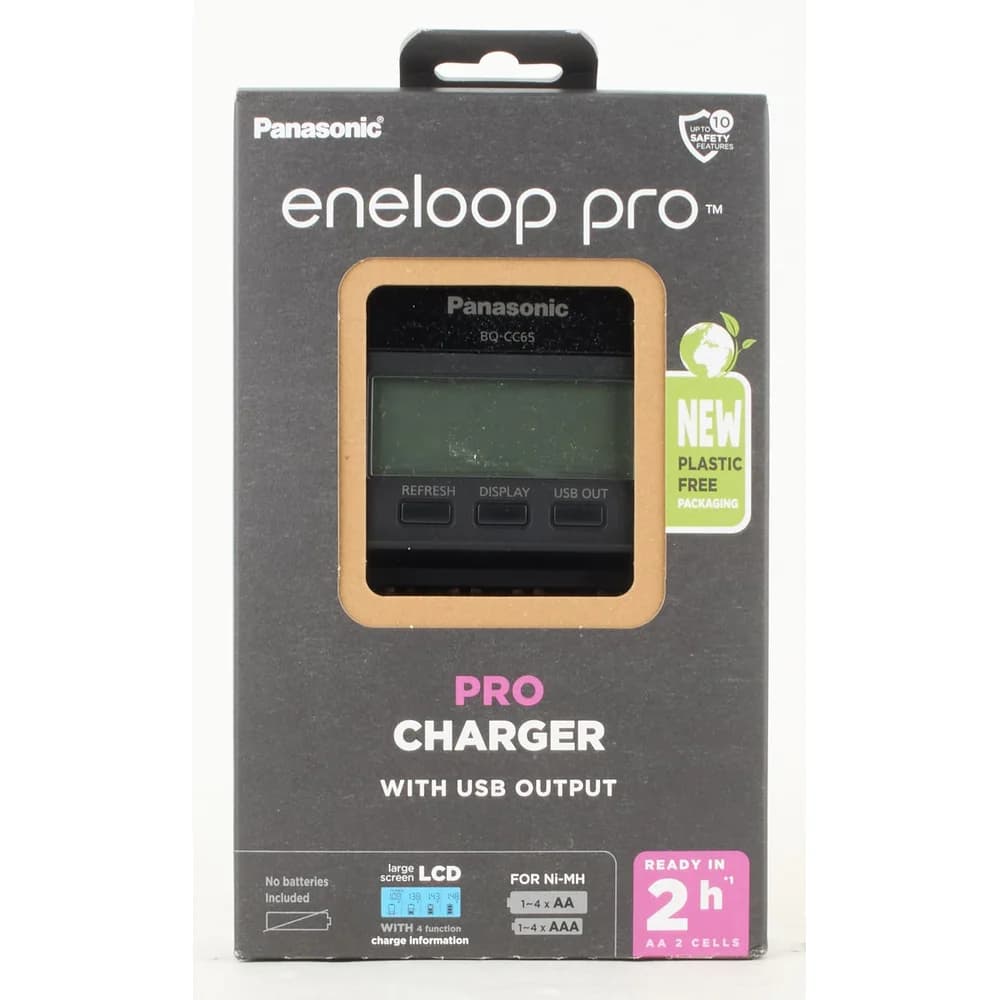 eneloop BQCC65 unbestückt, LCD Charger