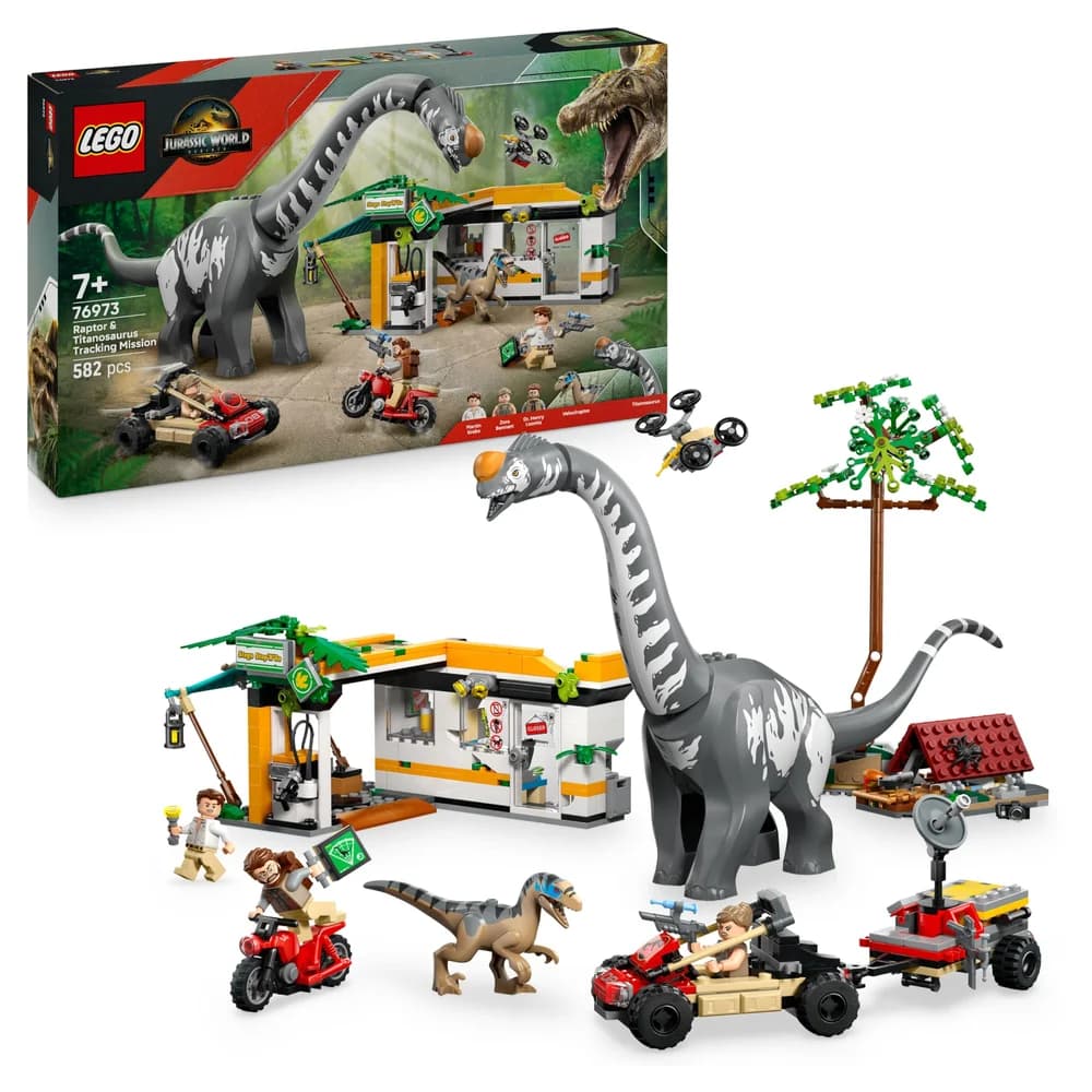 LEGO® Raptor & Titanosaurus: Große Fährtensuche - 76973