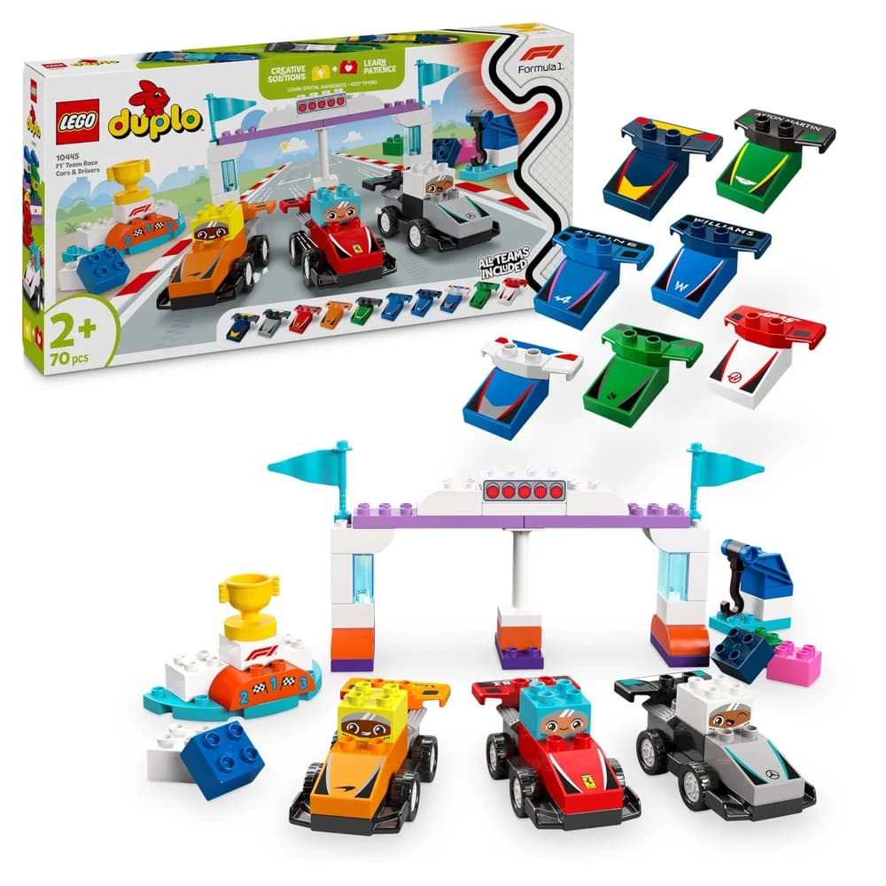 LEGO® F1® Team Rennautos mit Rennfahrern