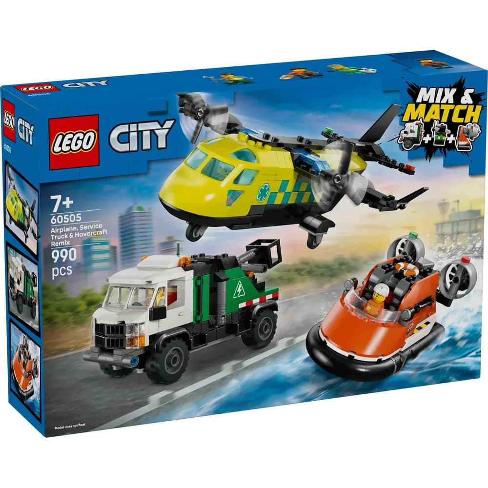 LEGO City 60505 Kombiset mit Flugzeug, Fahrzeug und Boot