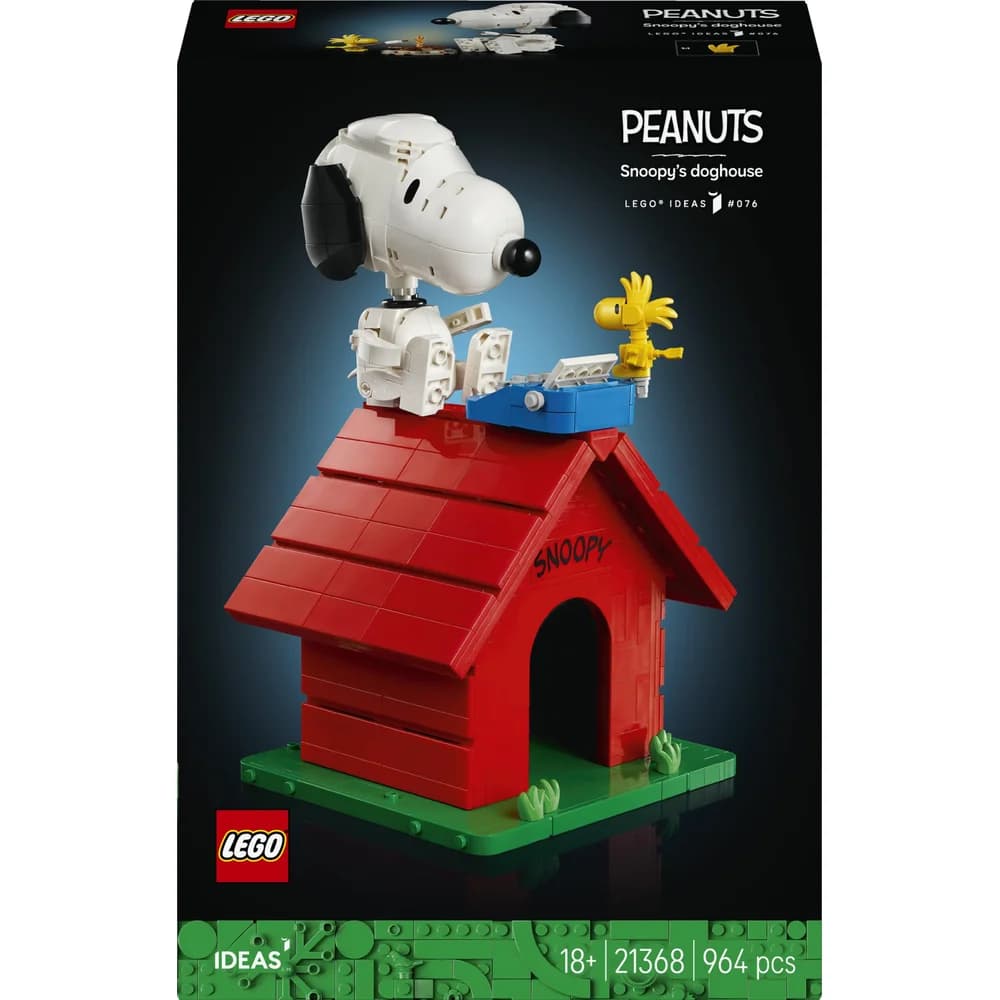 Ideas 21368 Peanuts: Snoopys Hundehütte