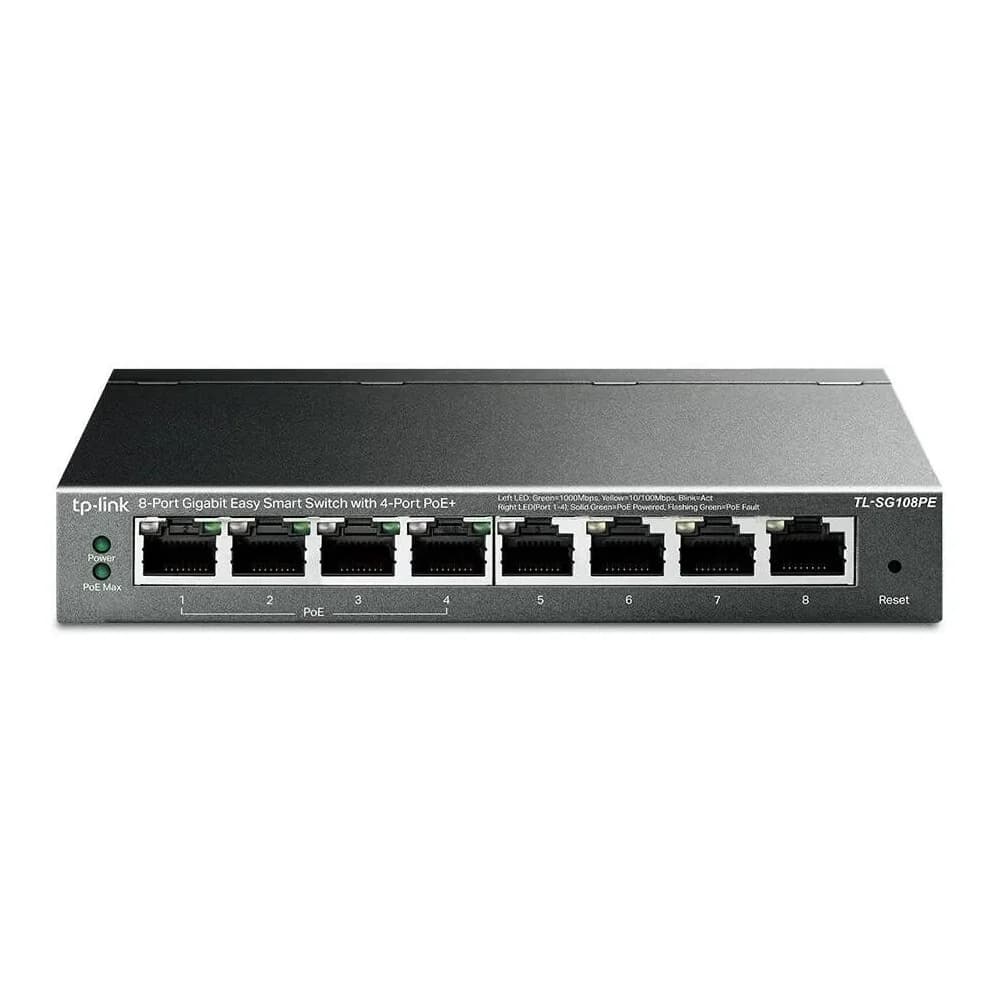 8P TP-LINK TL-SG108PE Metall 4x POE
