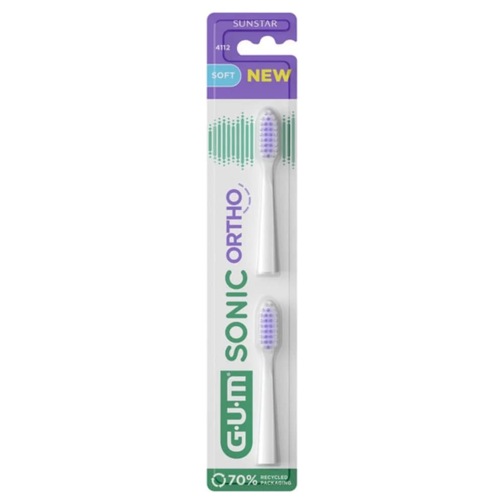 GUM SONIC ORTHO Ersatzbürstenköpfe