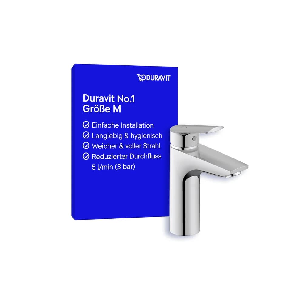 DURAVIT N11020002010 Einhebel-Waschtischmischer No. 1 M - Silber