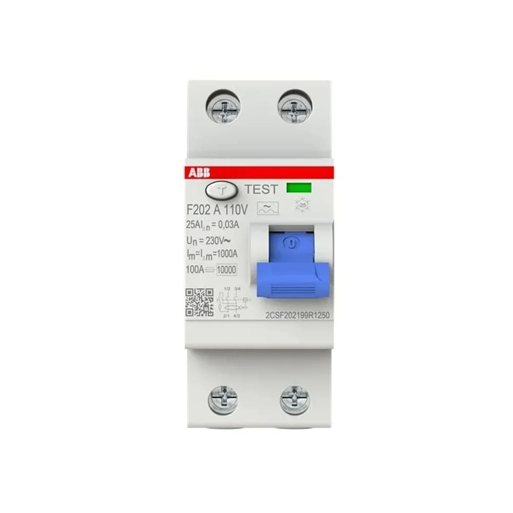 ABB, Schutzschalter, F202 A-25/0,03 110V