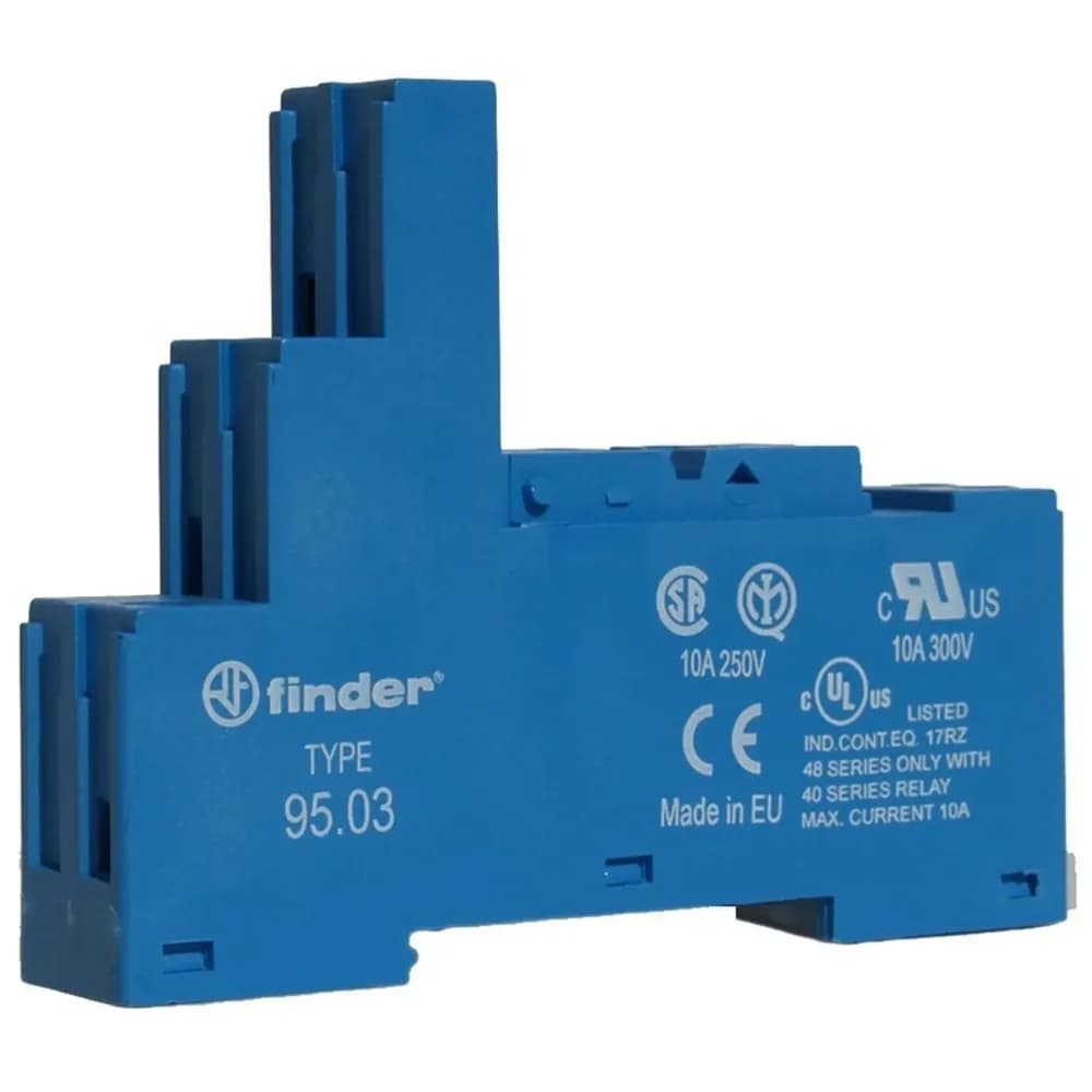 Finder Schraubfassung blau 95.03