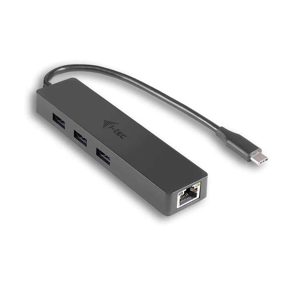 I-TEC USB-C Slim Hub 3 Port mit GLAN