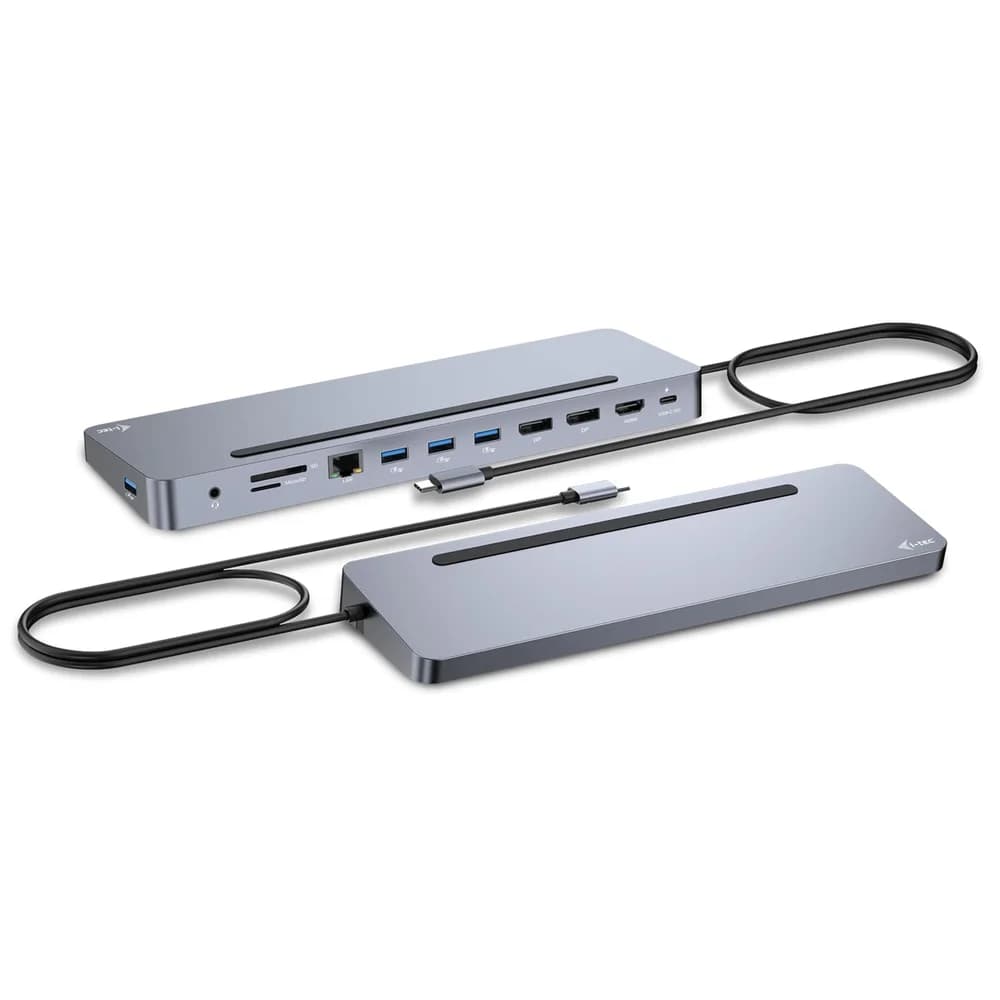 i-tec USB-C Metal Ergonomic 4K 3x Display Docking Station with P
