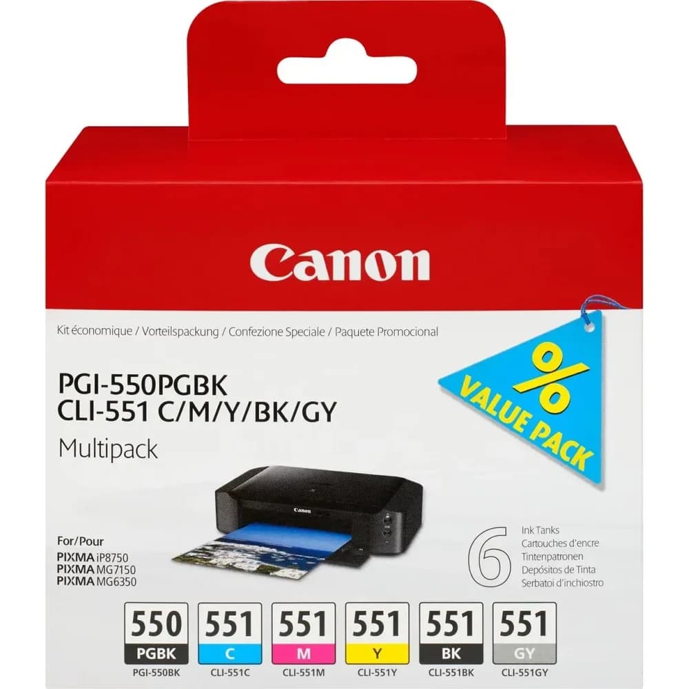 Canon Tinten Multipack PGI-550PG