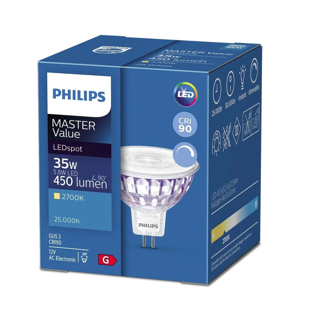 SLV 1001574 LED QR51, GU5.3, 5 W, 2700 K, 36°