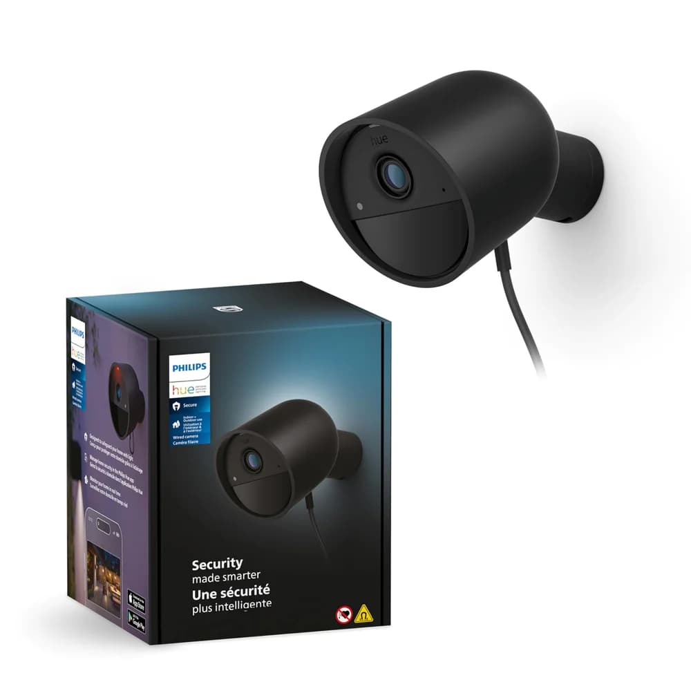 Hue Secure Camera Wired | Black 1 pack