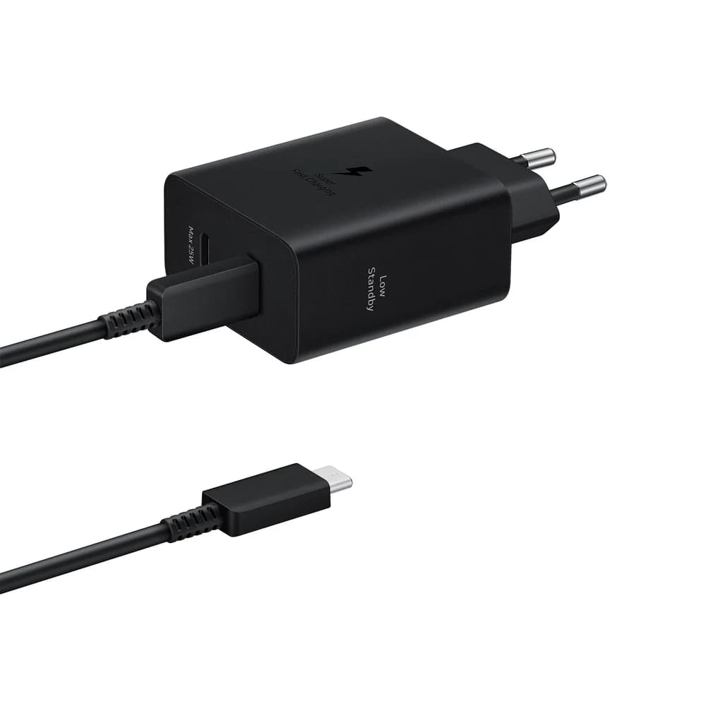 Samsung Ladegerät USB-C Duo mit Kabel (Black)