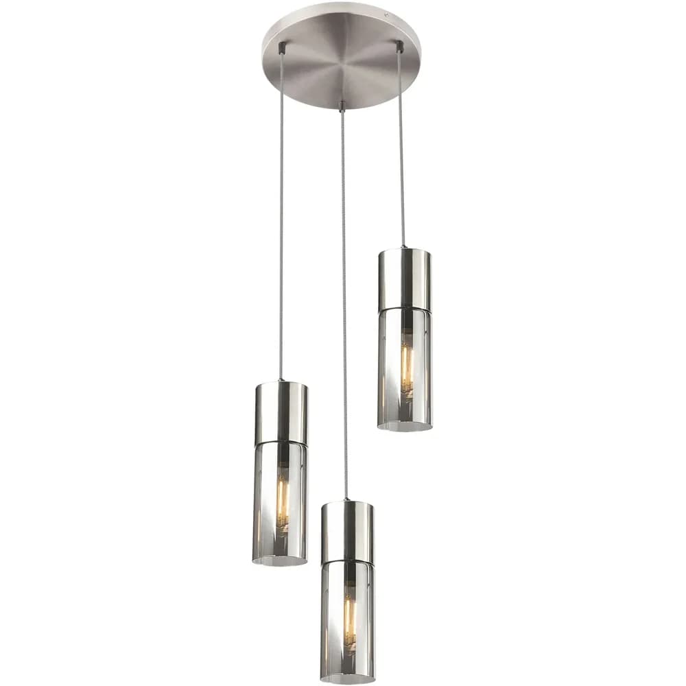 Hängeleuchte 21000-3HN in Nickelfarben max. 25 Watt
