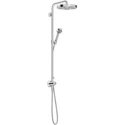 Hansgrohe AXOR One Showerpipe Unterputz mit Thermostat, Kopfbrause 280 mm, Chrom