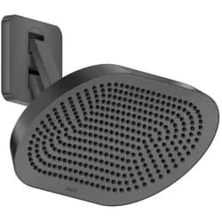 Hansgrohe AXOR ShowerSphere Kopfbrause 370/220 2jet EcoSmart mit beweglichem Brausearm, Brushed Black Chrome