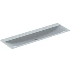 Geberit Xeno2 Möbelwaschtisch, 160x48cm zwei Hl., o. Ül., weiß-alpin