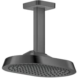 Hansgrohe AXOR ShowerSphere Kopfbrause 250/160 1jet EcoSmart+ mit Deckenanschluss, Brushed Black Chrome