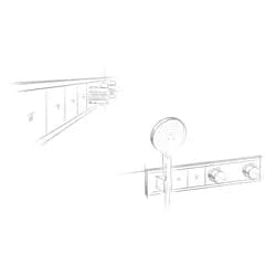 Hansgrohe RainSelect, Waschbecken, Chrom, Weiß - Silber/Weiß