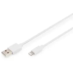 DIGITUS Lade-/Datenkabel, Lightning - USB A St/St, 1.0m
