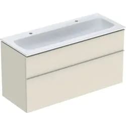 Geberit iCon Set MWT m. US, 2 Schubl. 120x63x48cm, sandgrau/KeraTect